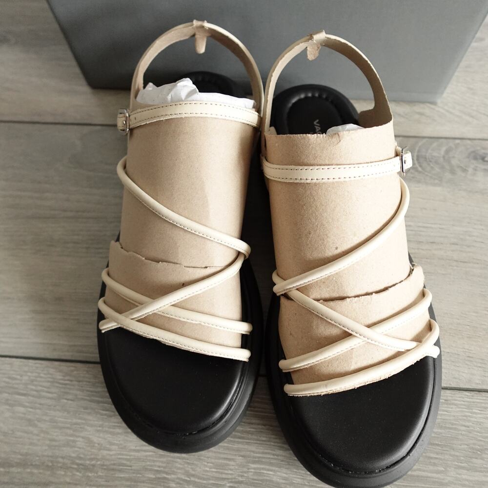 Vagabond Shoemakers Blenda Strappy Sandals Ivory Off-White Spring Summer Casual - Picture 7 of 13